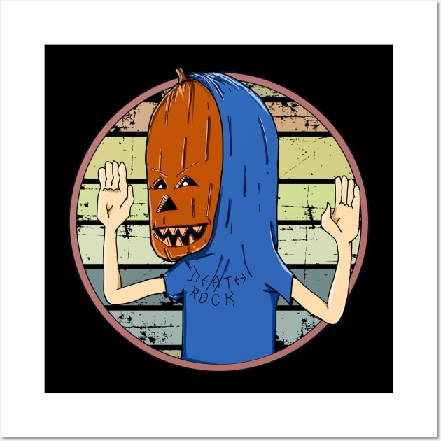 Beavis Pumpkinhead Wall Art by DeathAnarchy